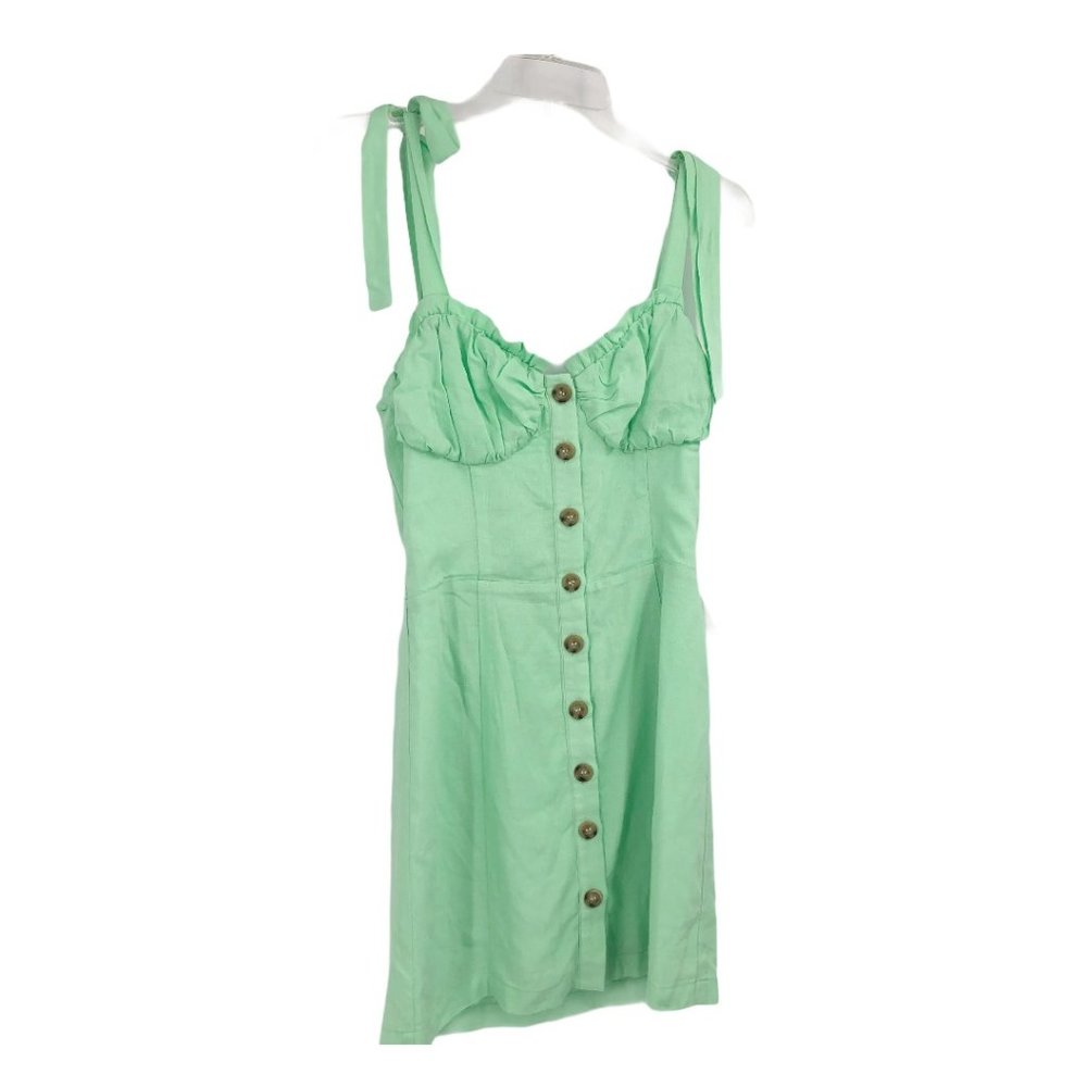 Lost and Wander Mint Green Sea Mist Cami Mini Dress Tie Strap NWT Small